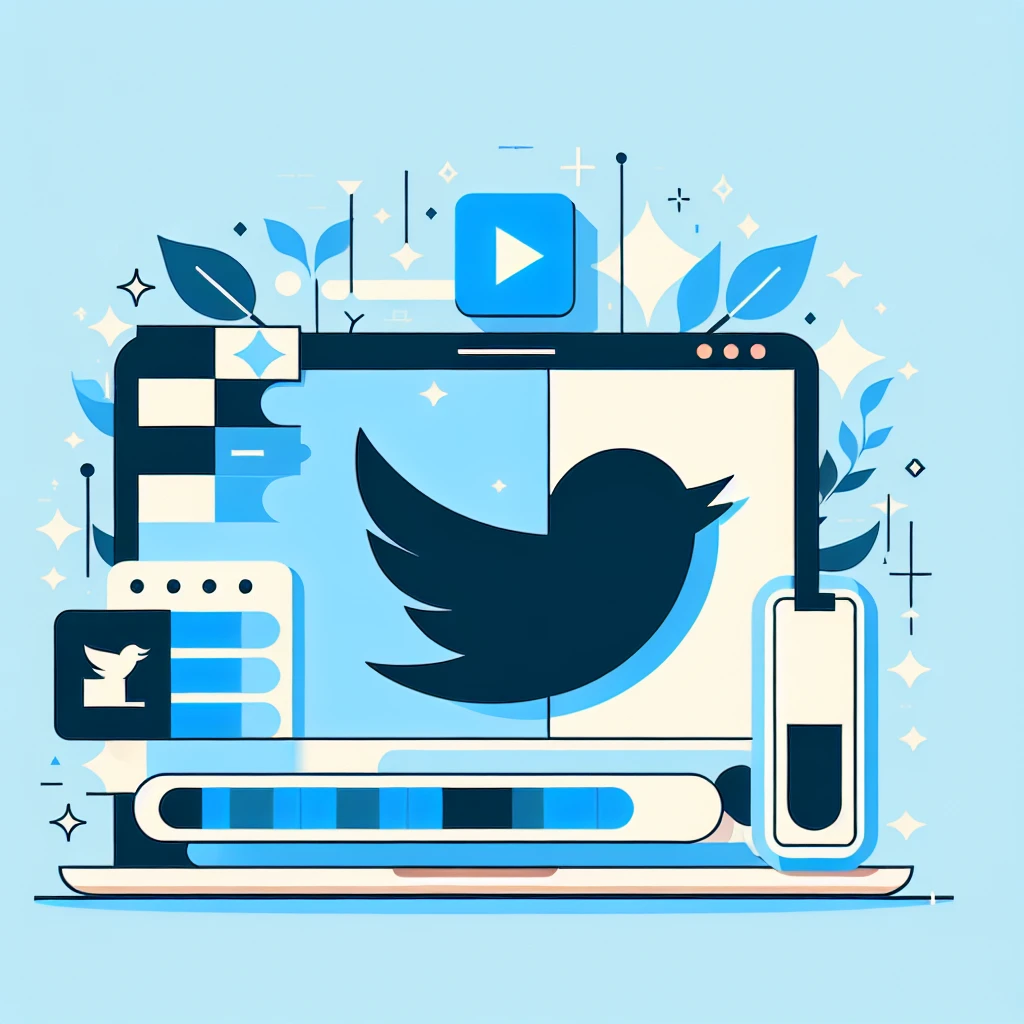"Person using a laptop to download Twitter videos effortlessly, illustrating the steps outlined in the comprehensive guide on saving favorite content."